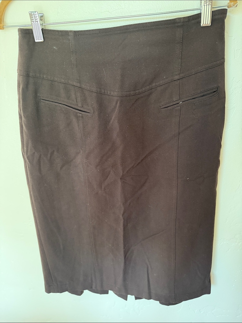 Grace Elements Black Pencil Skirt with Welt Pockets